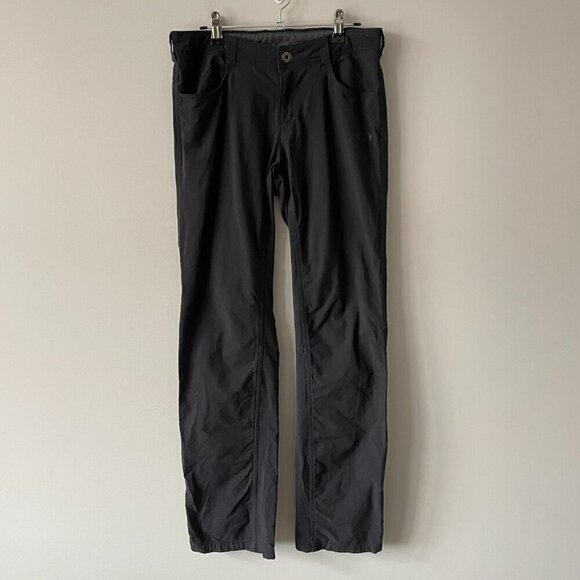 The North Face Mid Rise Waist Nylon Blend Casual Straight Leg Pants Black 4 - Picture 2 of 9